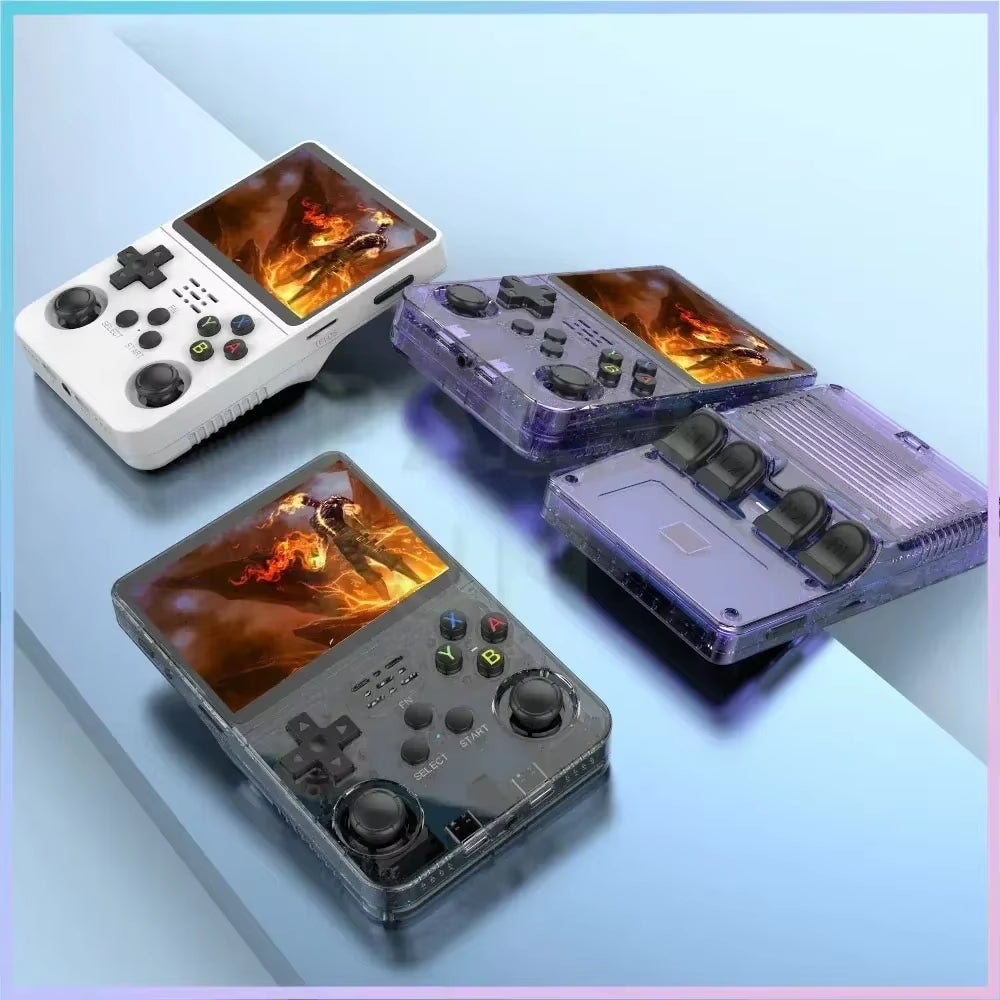 R36S Retro Handheld Game Console 3.5 Inch IPS Screen Linux System Portable Mini Video Player Classic Gaming Emulator 128G